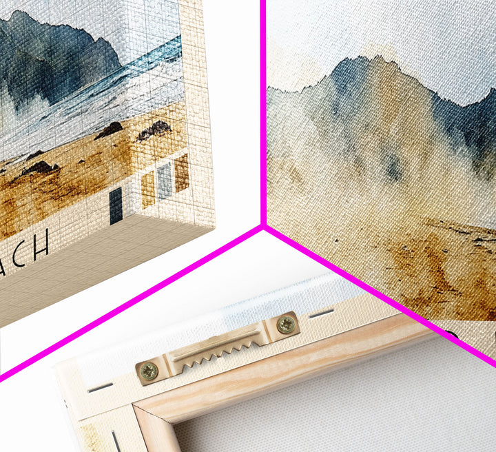 Hot Water Beach, New Zealand Watercolor Beach Print, Vacation Gift, New Zealand Wall Art, Beach Painting, Beach Decor, Beach Painting