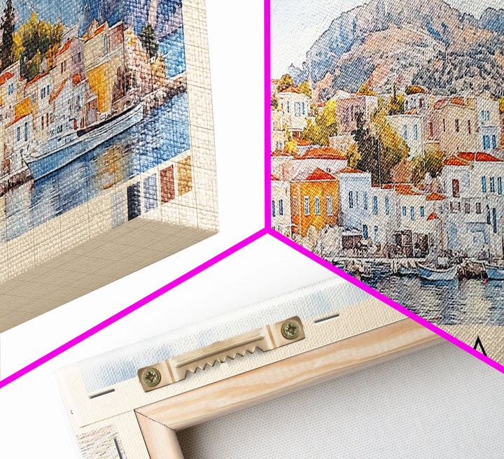 Hydra, Greece Watercolor Print, Vacation Gift, Greece Wall Art, Vacation Wall Art, Vacatation Memories, Beach Decor, Beach Or Lakehouse Art