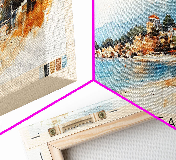 Ilıca Beach, Turkey Watercolor Beach Print, Vacation Gift, Turkey Wall Art, Beach Painting, Beach Decor, Beach Painting