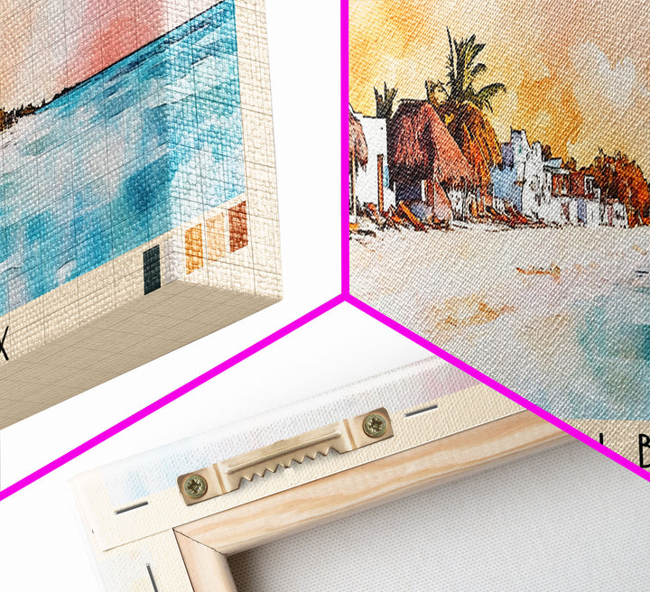 Isla Holbox, Mexico Watercolor Print, Vacation Gift, Mexico Wall Art, Beach Painting, Beach Decor, Beach Or Lakehouse Art