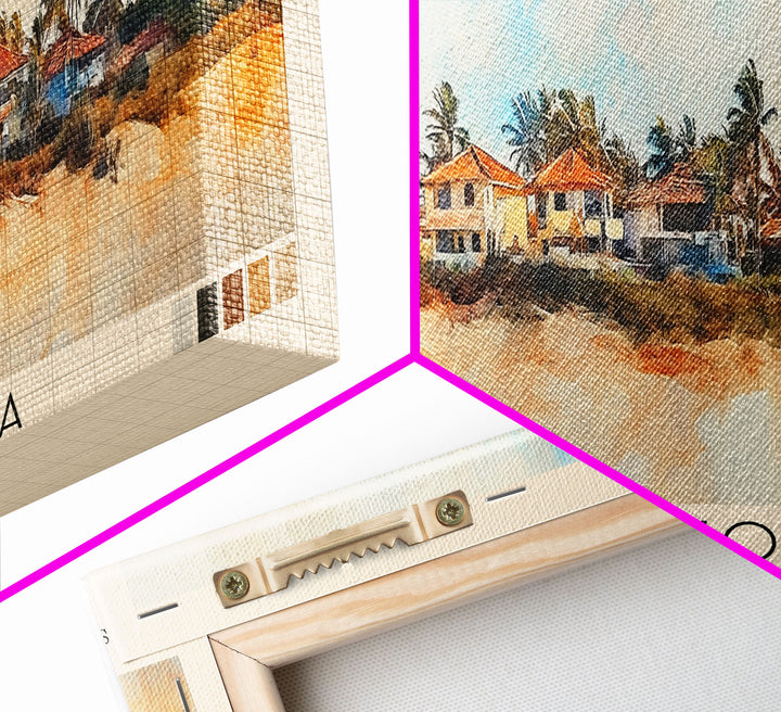 Jericoacoara, Brazil Watercolor Print, Vacation Gift, Brazil Wall Art, Vacation Wall Art, Vacatation Memories, Beach Decor, Beach Or Lakehouse Art