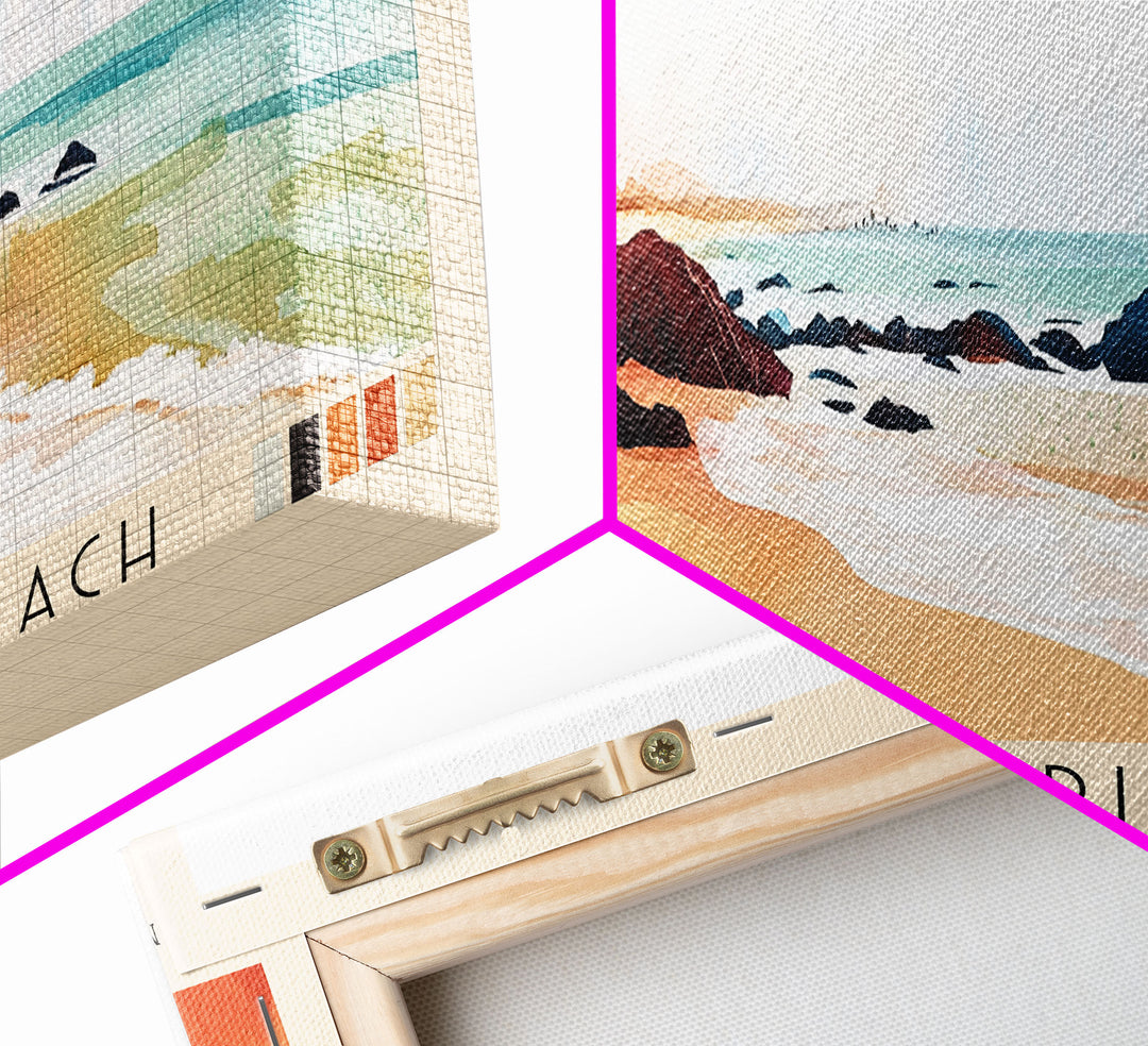 Kanyakumari Beach, India Watercolor Print, Vacation Gift, India Wall Art, Vacation Wall Art, Vacatation Memories, Beach Decor, Beach Or Lakehouse Art