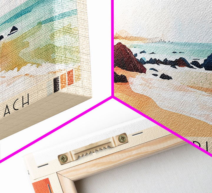 Kanyakumari Beach, India Watercolor Print, Vacation Gift, India Wall Art, Vacation Wall Art, Vacatation Memories, Beach Decor, Beach Or Lakehouse Art