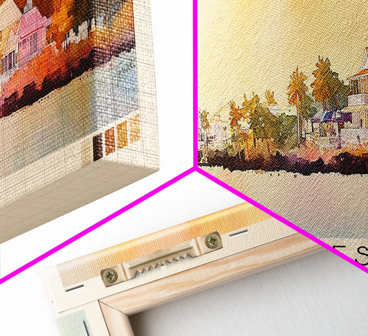 Key West, Florida Watercolor Beach Print, Vacation Gift, Florida Wall Art, Beach Painting, Beach Decor, Beach Painting