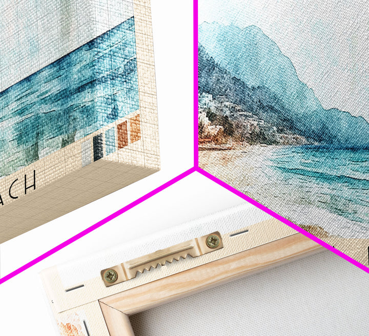 Kleopatra Beach, Turkey Watercolor Print, Vacation Gift, Turkey Wall Art, Vacation Wall Art, Vacatation Memories, Beach Decor, Beach Or Lakehouse Art