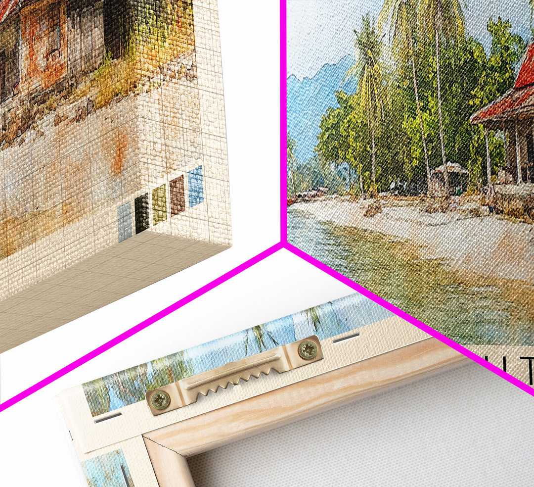 Ko Kut, Thailand Watercolor Print, Vacation Gift, Thailand Wall Art, Beach Painting, Beach Decor, Beach Or Lakehouse Art