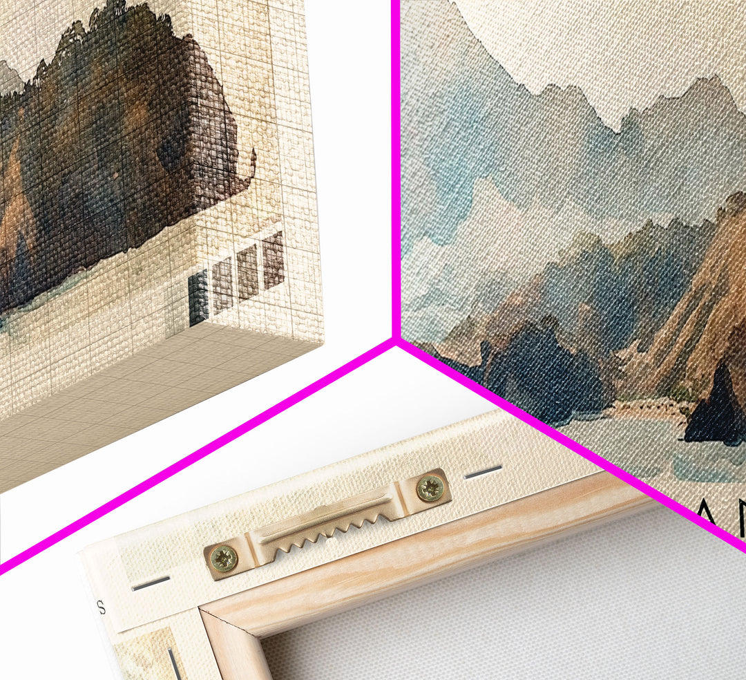 Kri Island, Indonesia Watercolor Beach Print, Vacation Gift, Indonesia Wall Art, Beach Painting, Beach Decor, Beach Painting