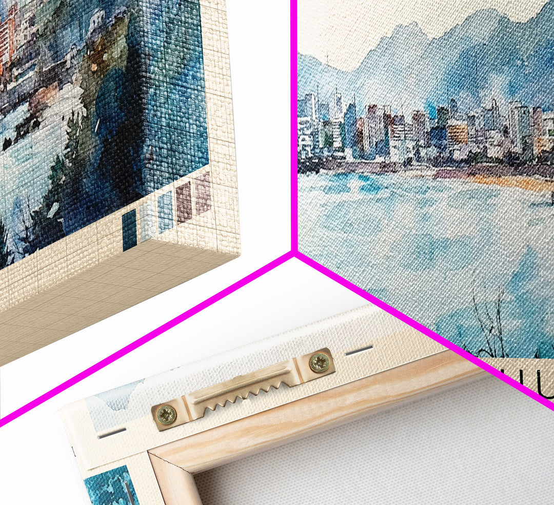 Kyushu, Japan Watercolor Print, Vacation Gift, Japan Wall Art, Vacation Wall Art, Vacatation Memories, Beach Decor, Beach Or Lakehouse Art