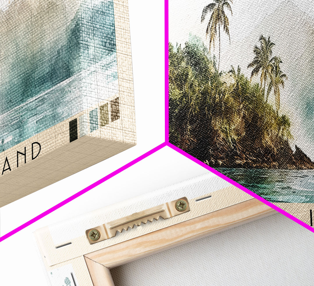 La Orchila Island, Venezuela Watercolor Beach Print, Vacation Gift, Venezuela Wall Art, Beach Painting, Beach Decor, Beach Painting