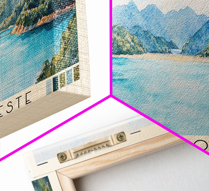 Lagoinha do Leste, Brazil Watercolor Beach Print, Vacation Gift, Brazil Wall Art, Beach Painting, Beach Decor, Beach Painting