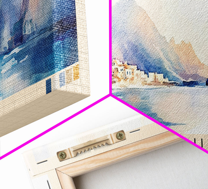 Lampedusa, Italy Watercolor Print, Vacation Gift, Italy Wall Art, Vacation Wall Art, Vacatation Memories, Beach Decor, Beach Or Lakehouse Art