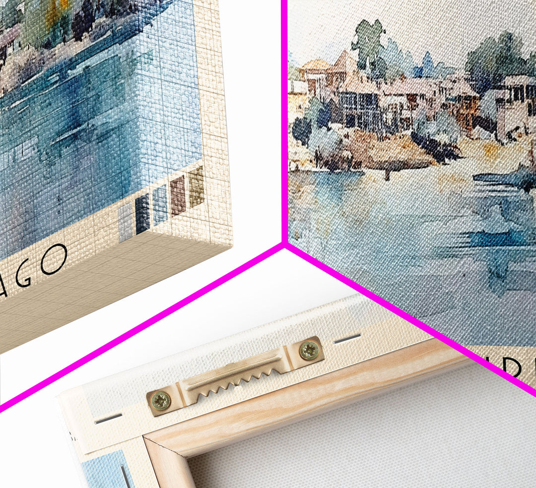 Lamu Archipelago, Kenya Watercolor Print, Vacation Gift, Kenya Wall Art, Beach Painting, Beach Decor, Beach Or Lakehouse Art