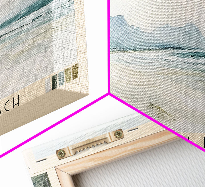 Langebaan Beach, South Africa Watercolor Print, Vacation Gift, South Africa Wall Art, Beach Painting, Beach Decor, Large Wall Art, Wood Frame Art