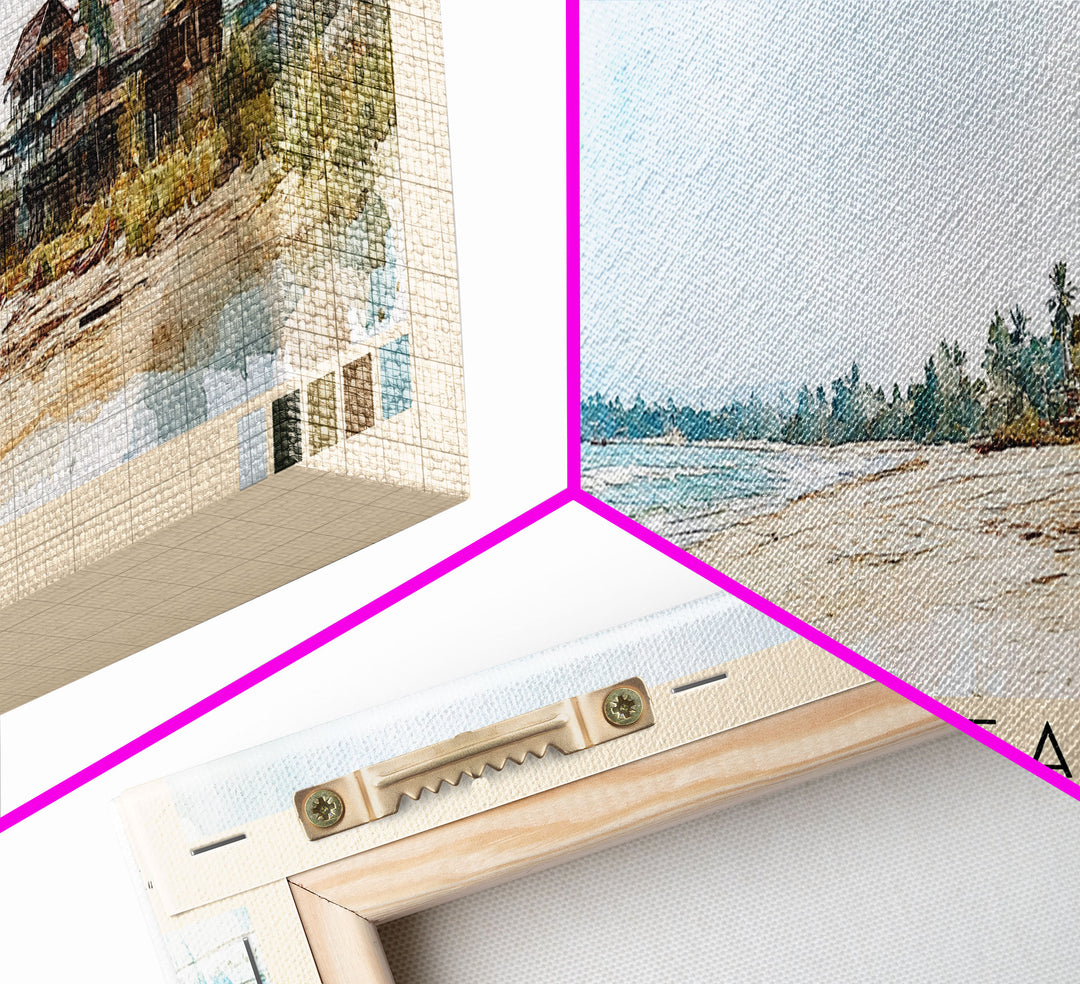 Lazy Beach, Cambodia Watercolor Beach Print, Vacation Gift, Cambodia Wall Art, Beach Painting, Beach Decor, Beach Painting