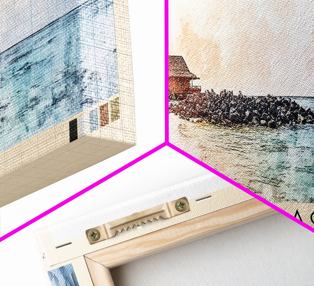 Lily Beach, Maldives Watercolor Beach Print, Vacation Gift, Maldives Wall Art, Beach Painting, Beach Decor, Beach Painting