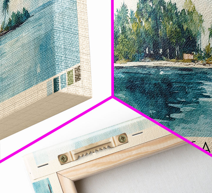 Lime Cay, Jamaica Watercolor Print, Vacation Gift, Jamaica Wall Art, Beach Painting, Beach Decor, Large Wall Art, Wood Frame Art