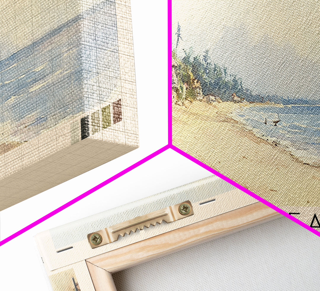 Long Beach, Philippines Watercolor Print, Vacation Gift, Philippines Wall Art, Beach Painting, Beach Decor, Beach Or Lakehouse Art