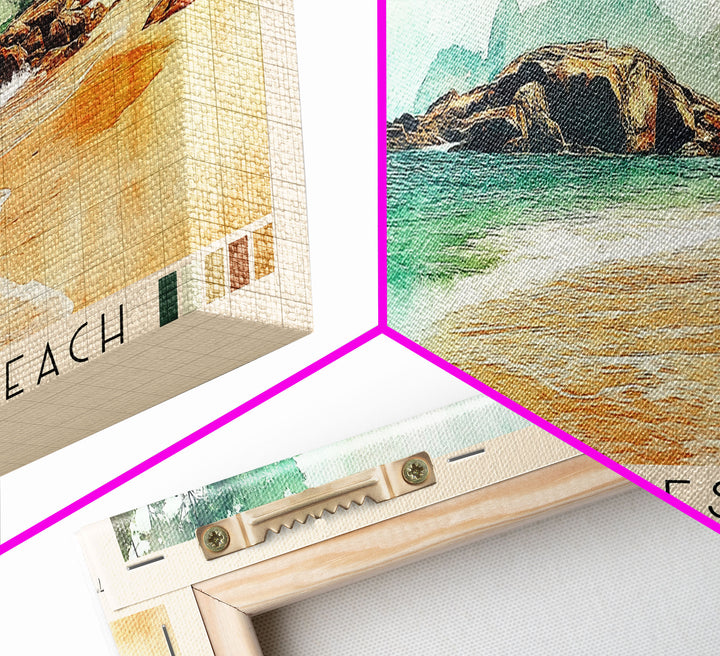 Lopes Mendes Beach, Brazil Watercolor Print, Vacation Gift, Brazil Wall Art, Beach Painting, Beach Decor, Beach Or Lakehouse Art