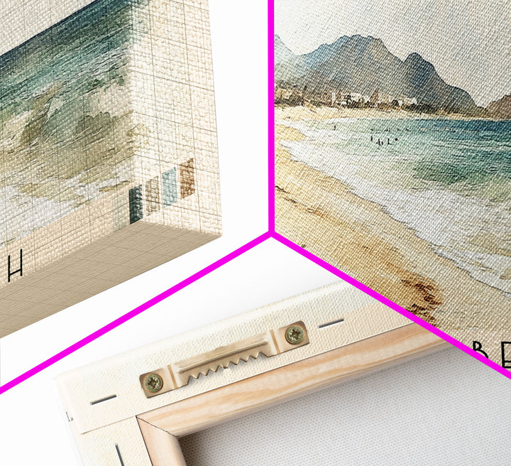 Lover’s Beach, Mexico Watercolor Print, Vacation Gift, Mexico Wall Art, Beach Painting, Beach Decor, Beach Or Lakehouse Art