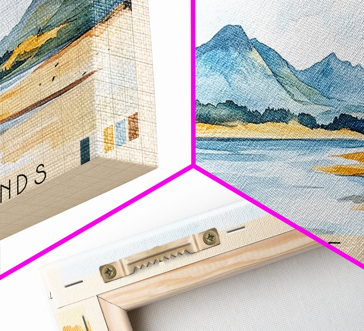 Luskentyre Sands, Scotland Watercolor Print, Vacation Gift, Scotland Wall Art, Vacation Wall Art, Vacatation Memories, Beach Decor, Beach Or Lakehouse Art