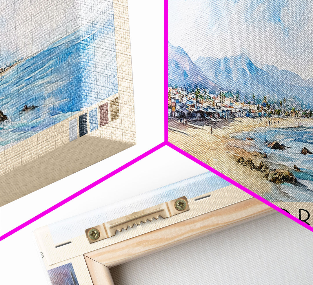 Mancora, Peru Watercolor Print, Vacation Gift, Peru Wall Art, Beach Painting, Beach Decor, Beach Or Lakehouse Art