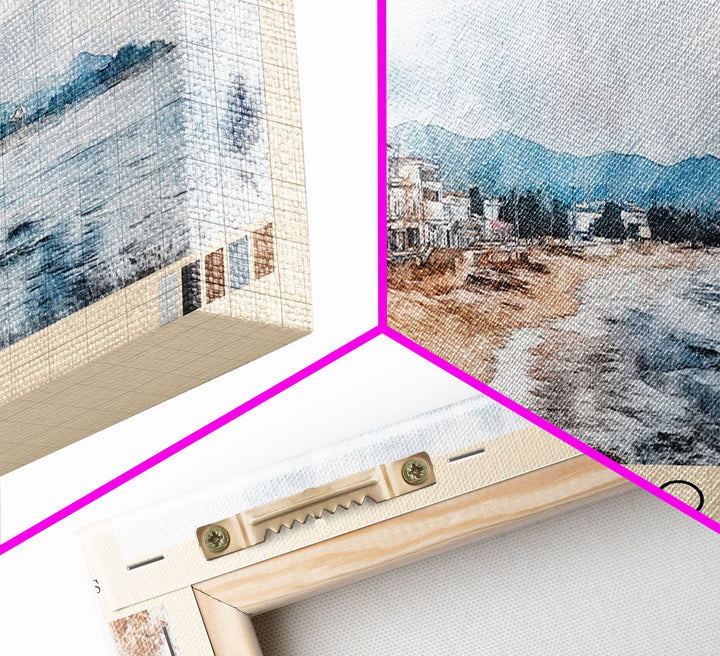 Maragogi, Brazil Watercolor Beach Print, Vacation Gift, Brazil Wall Art, Beach Painting, Beach Decor, Beach Painting