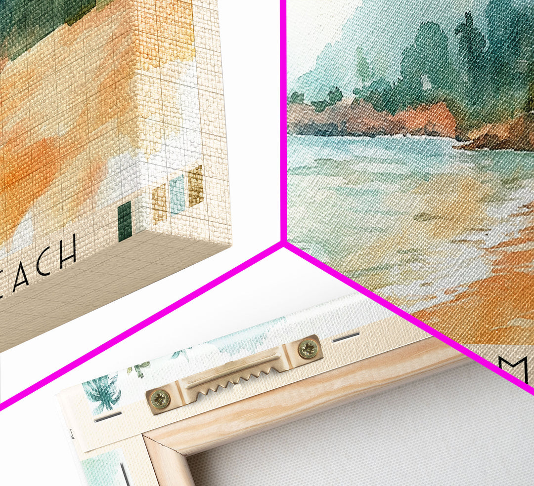 Mararikulam Beach, India Watercolor Print, Vacation Gift, India Wall Art, Vacation Wall Art, Vacatation Memories, Beach Decor, Beach Or Lakehouse Art