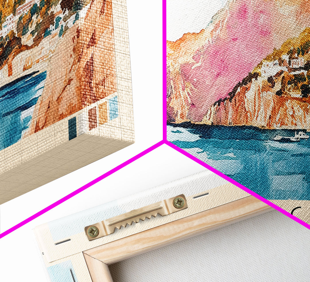 Minorca, Spain Watercolor Print, Vacation Gift, Spain Wall Art, Beach Painting, Beach Decor, Beach Or Lakehouse Art