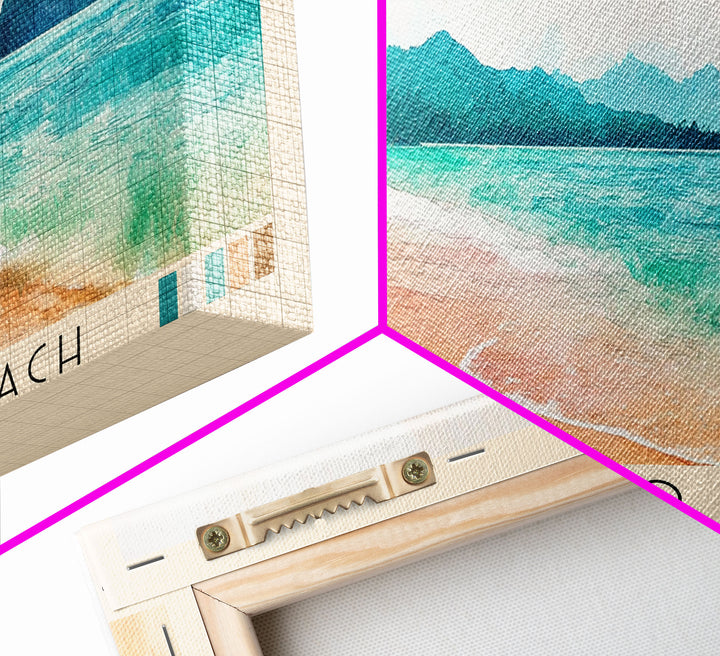 Nacascolo Beach, Costa Rica Watercolor Print, Vacation Gift, Costa Rica Wall Art, Vacation Wall Art, Vacatation Memories, Beach Decor, Beach Or Lakehouse Art