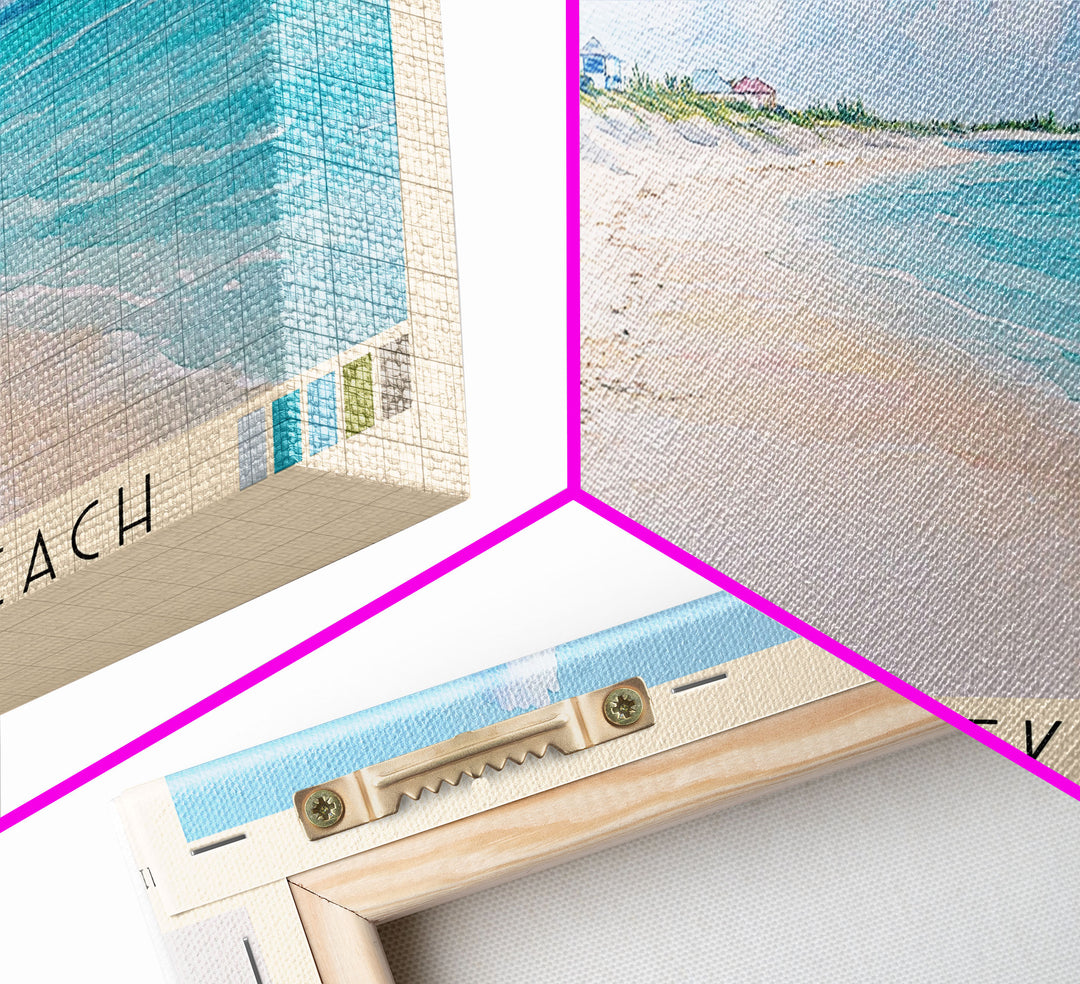 North Creek Beach, Turks and Caicos Watercolor Print, Vacation Gift, Turks and Caicos Wall Art, Beach Painting, Beach Decor, Beach Or Lakehouse Art