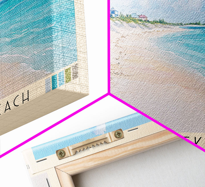 North Creek Beach, Turks and Caicos Watercolor Print, Vacation Gift, Turks and Caicos Wall Art, Beach Painting, Beach Decor, Beach Or Lakehouse Art