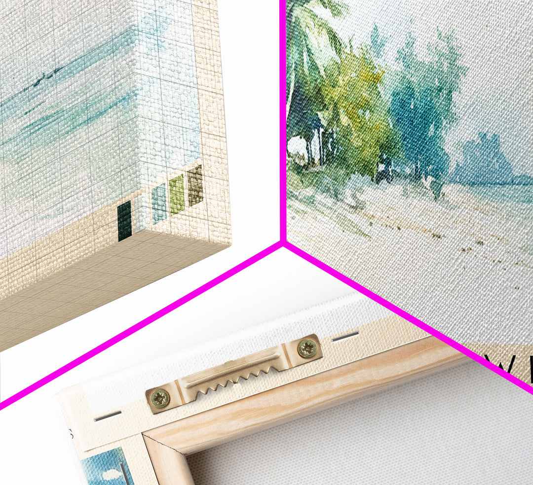 Nungwi, Tanzai Watercolor Print, Vacation Gift, Tanzai Wall Art, Vacation Wall Art, Vacatation Memories, Beach Decor, Beach Or Lakehouse Art