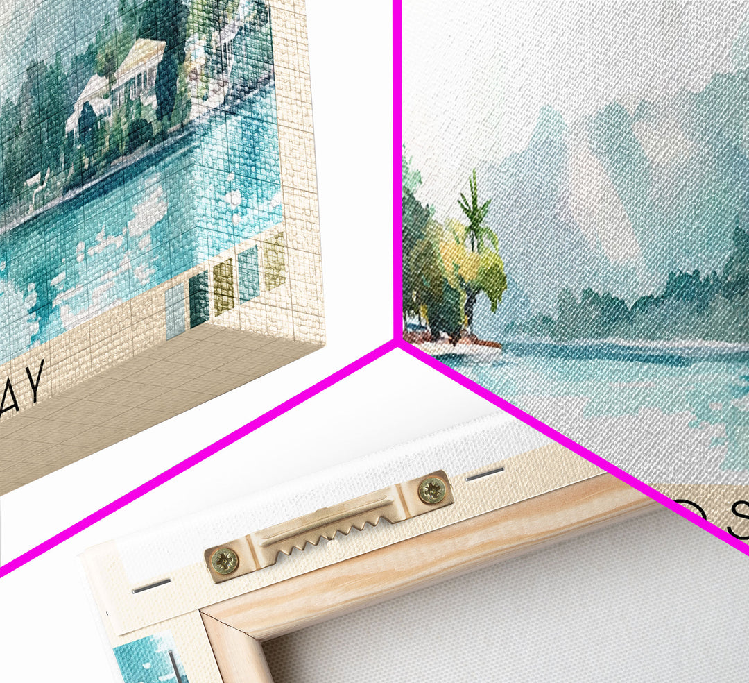 Ocho Rios Bay, Jamaica Watercolor Print, Vacation Gift, Jamaica Wall Art, Vacation Wall Art, Vacatation Memories, Beach Decor, Beach Or Lakehouse Art