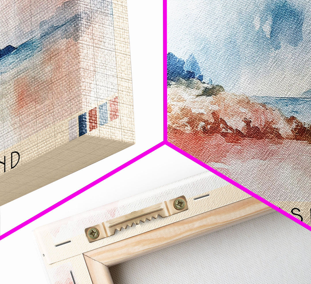 Oleron Island, France Watercolor Print, Vacation Gift, France Wall Art, Vacation Wall Art, Vacatation Memories, Beach Decor, Beach Or Lakehouse Art