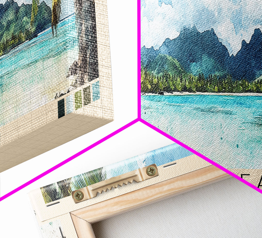 Ootu Beach, Cook Islands Watercolor Print, Vacation Gift, Cook Islands Wall Art, Vacation Wall Art, Vacatation Memories, Beach Decor, Beach Or Lakehouse Art