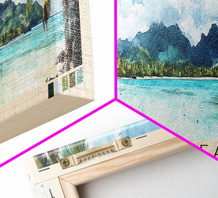 Ootu Beach, Cook Islands Watercolor Print, Vacation Gift, Cook Islands Wall Art, Vacation Wall Art, Vacatation Memories, Beach Decor, Beach Or Lakehouse Art