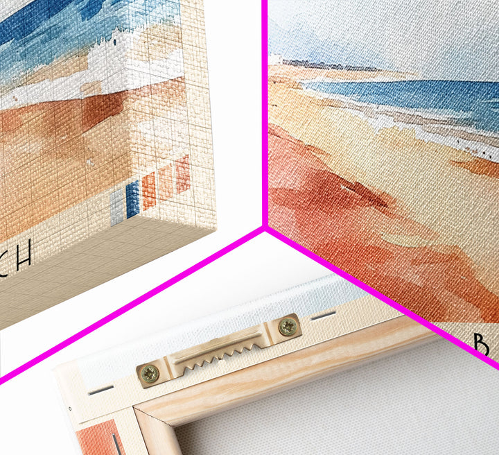 Oualidia Beach, Morocco Watercolor Print, Vacation Gift, Morocco Wall Art, Beach Painting, Beach Decor, Beach Or Lakehouse Art