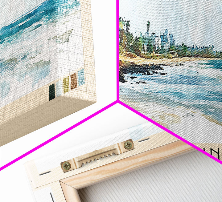 Palomino, Puerto Rico Watercolor Beach Print, Vacation Gift, Puerto Rico Wall Art, Beach Painting, Beach Decor, Beach Painting