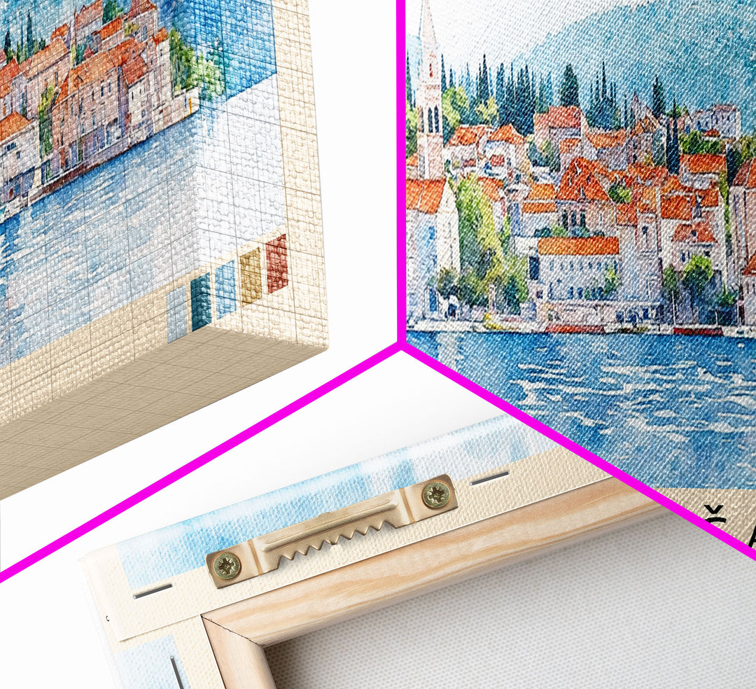 Pasjača, Croatia Watercolor Print, Vacation Gift, Croatia Wall Art, Beach Painting, Beach Decor, Beach Or Lakehouse Art
