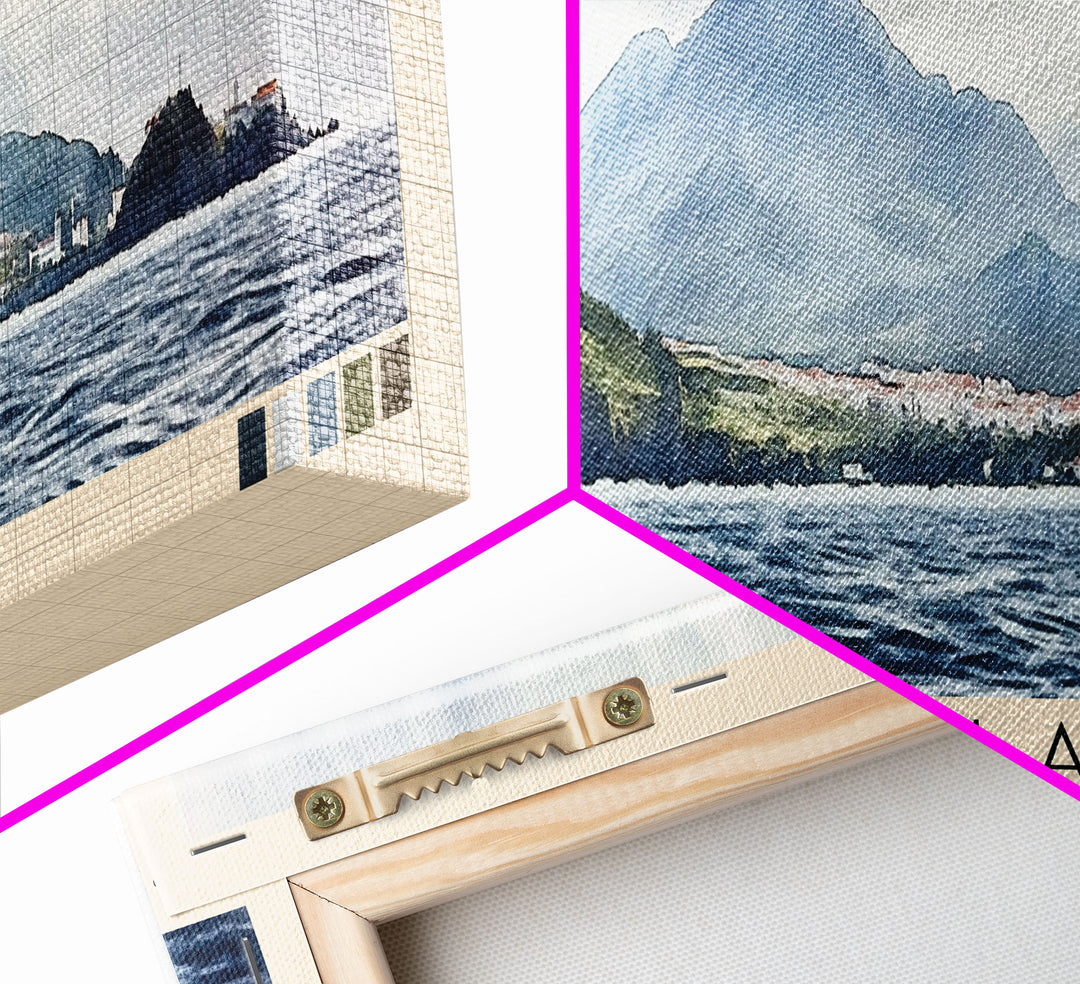 Pico Island, Portugal Watercolor Print, Vacation Gift, Portugal Wall Art, Beach Painting, Beach Decor, Beach Or Lakehouse Art