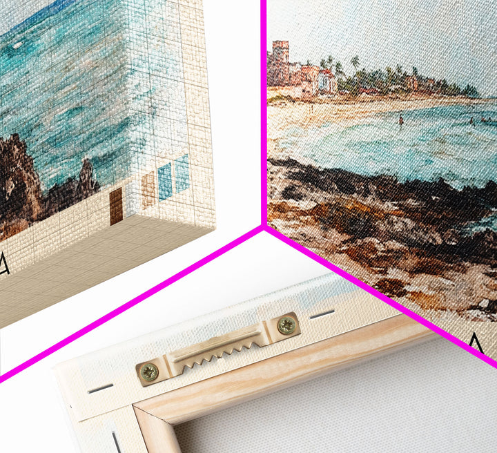 Playa Blanca, Colombia Watercolor Print, Vacation Gift, Colombia Wall Art, Vacation Wall Art, Vacatation Memories, Beach Decor, Beach Or Lakehouse Art