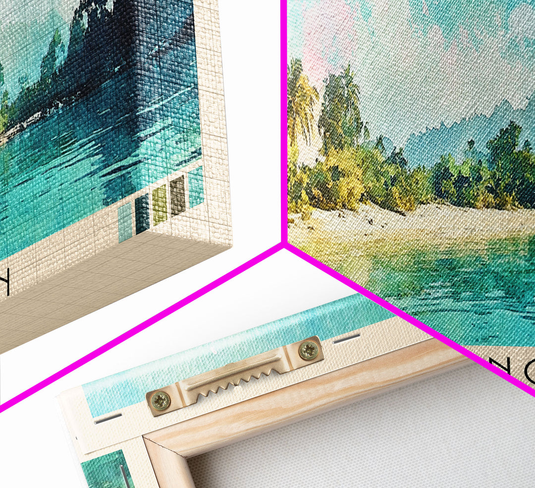 Playa Rincón, Dominican Republic Watercolor Print, Vacation Gift, Dominican Republic Wall Art, Vacation Wall Art, Vacatation Memories, Beach Decor, Beach Or Lakehouse Art