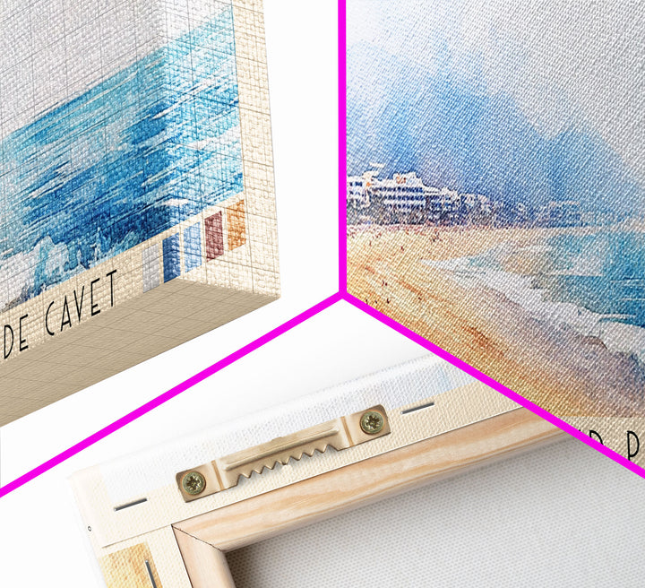 Playa del Regueral and Playa de Cavet, Spain Watercolor Print, Vacation Gift, Spain Wall Art, Vacation Wall Art, Vacatation Memories, Beach Decor, Beach Or Lakehouse Art