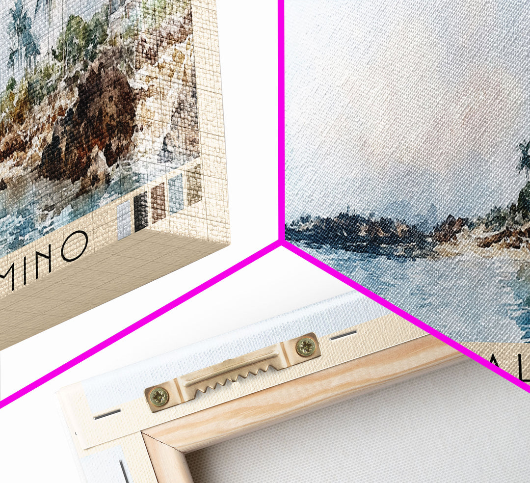 Playas de Palomino, Colombia Watercolor Print, Vacation Gift, Colombia Wall Art, Beach Painting, Beach Decor, Beach Or Lakehouse Art