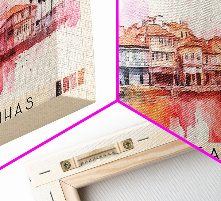 Porto de Galinhas, Brazil Watercolor Print, Vacation Gift, Brazil Wall Art, Vacation Wall Art, Vacatation Memories, Beach Decor, Beach Or Lakehouse Art