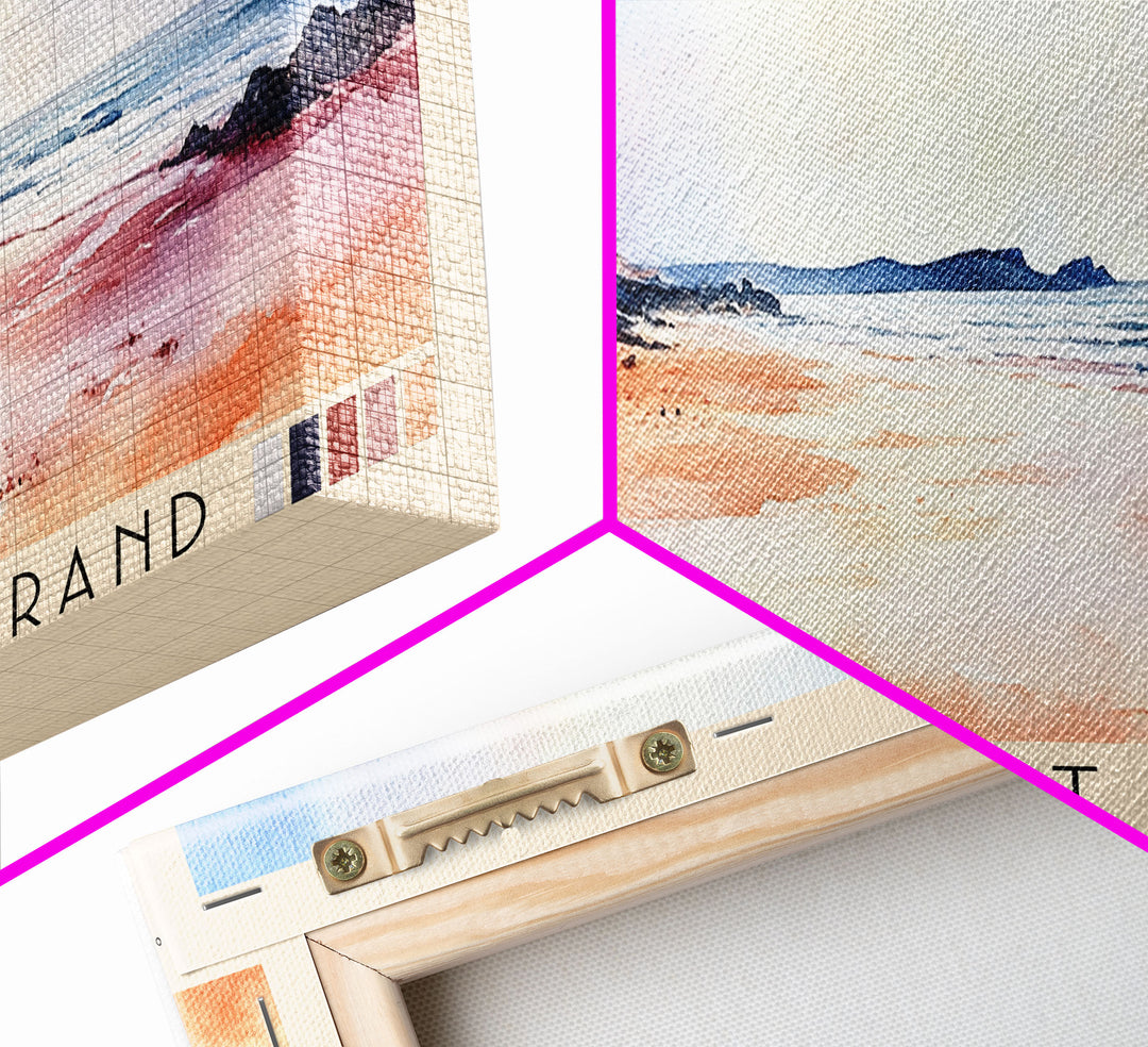 Portstewart Strand, Northern Ireland Watercolor Beach Print, Vacation Gift, Northern Ireland Wall Art, Beach Painting, Beach Decor, Beach Painting