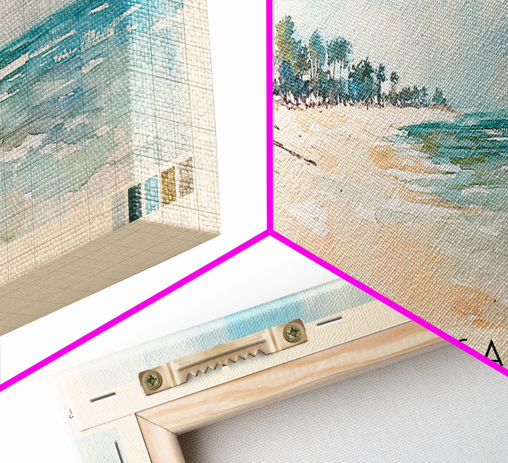 Punta Cana, Dominican Republic Watercolor Beach Print, Vacation Gift, Dominican Republic Wall Art, Beach Painting, Beach Decor, Beach Painting