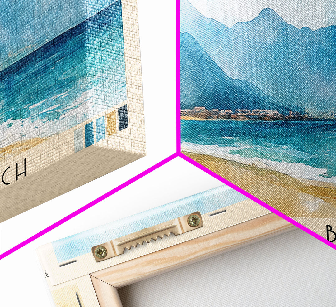 Quemado Beach, Morocco Watercolor Print, Vacation Gift, Morocco Wall Art, Vacation Wall Art, Vacatation Memories, Beach Decor, Beach Or Lakehouse Art