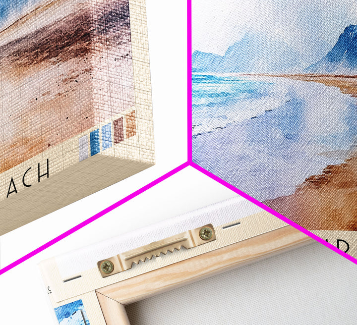 Rauðisandur Beach, Iceland Watercolor Print, Vacation Gift, Iceland Wall Art, Beach Painting, Beach Decor, Beach Or Lakehouse Art