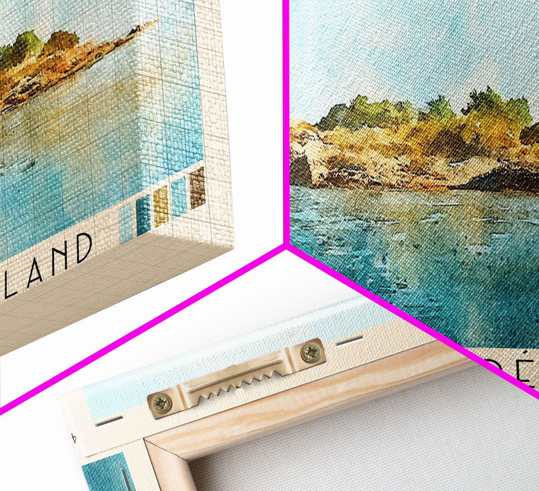 Saint-Honoré Island, France Watercolor Print, Vacation Gift, France Wall Art, Beach Painting, Beach Decor, Beach Or Lakehouse Art
